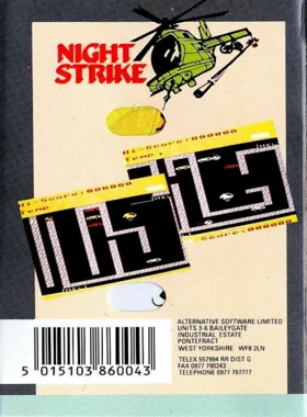 Night Strike (1986)(Simon Guest&Jason Alcock) box cover back